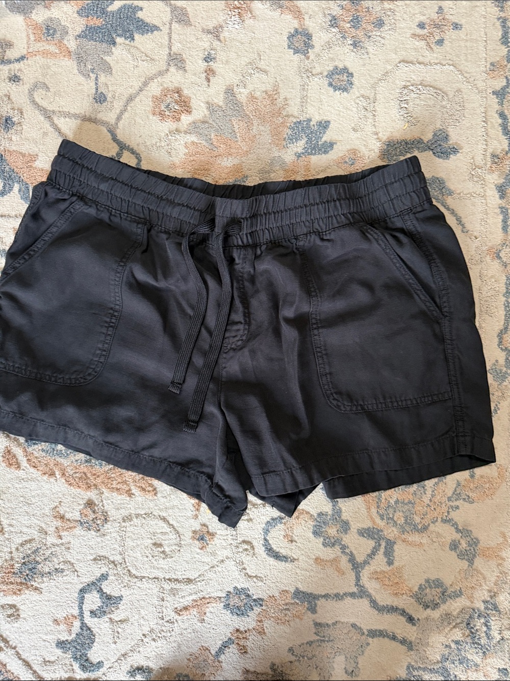 Maurices Black Elastic Drawstring Athletic Shorts